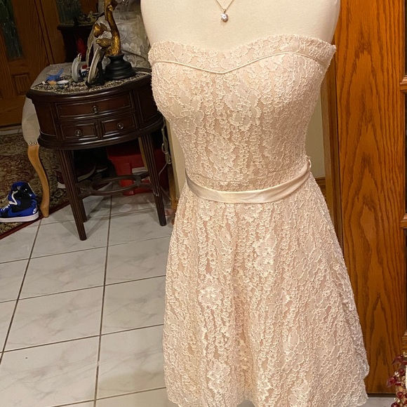 Beautiful lace short dress it’s speechless beautiful! Size 7 juniors. - Picture 6 of 14